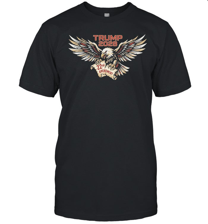 Trump 2028 22nd Amendment Eagle US Constitution Unisex T-Shirt
