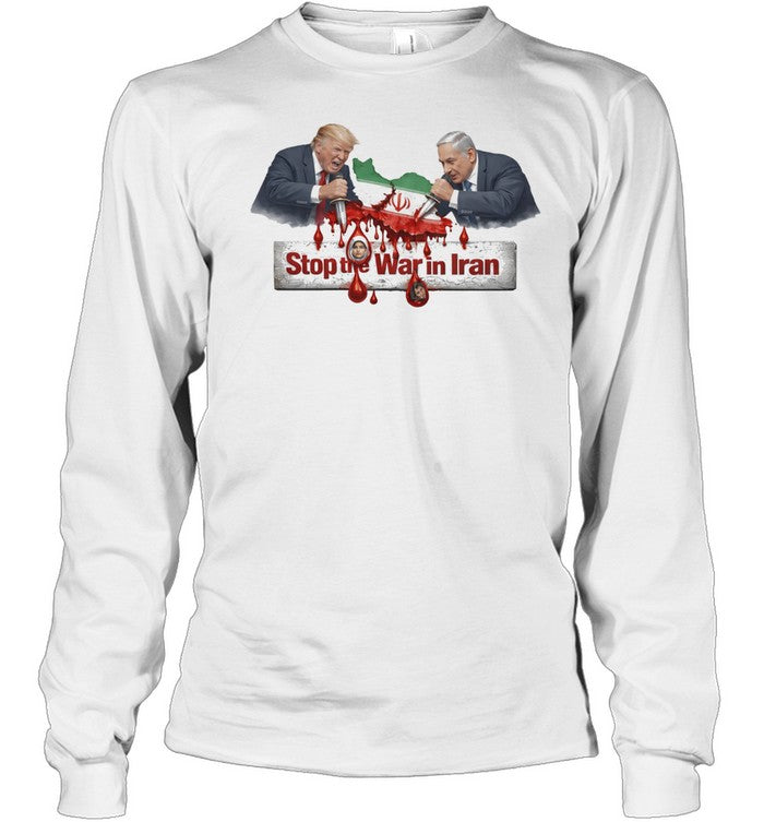 Trump benjamin netanyahu stop the war in Iran Unisex T-Shirt