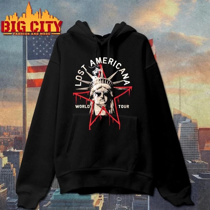 Machine Gun Kelly MGK Lost Americana World Tour 2026 Merch Liberty Tour Shirt