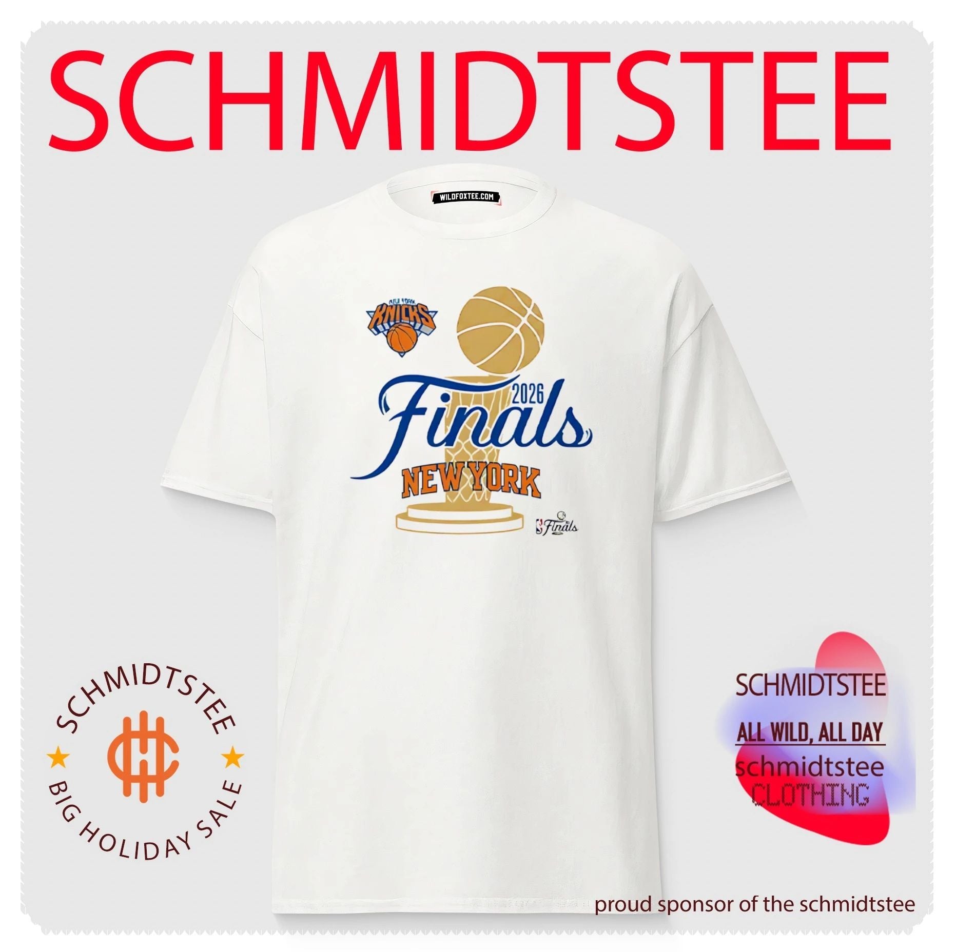 New York Knicks 2026 Finals trophy shirt
