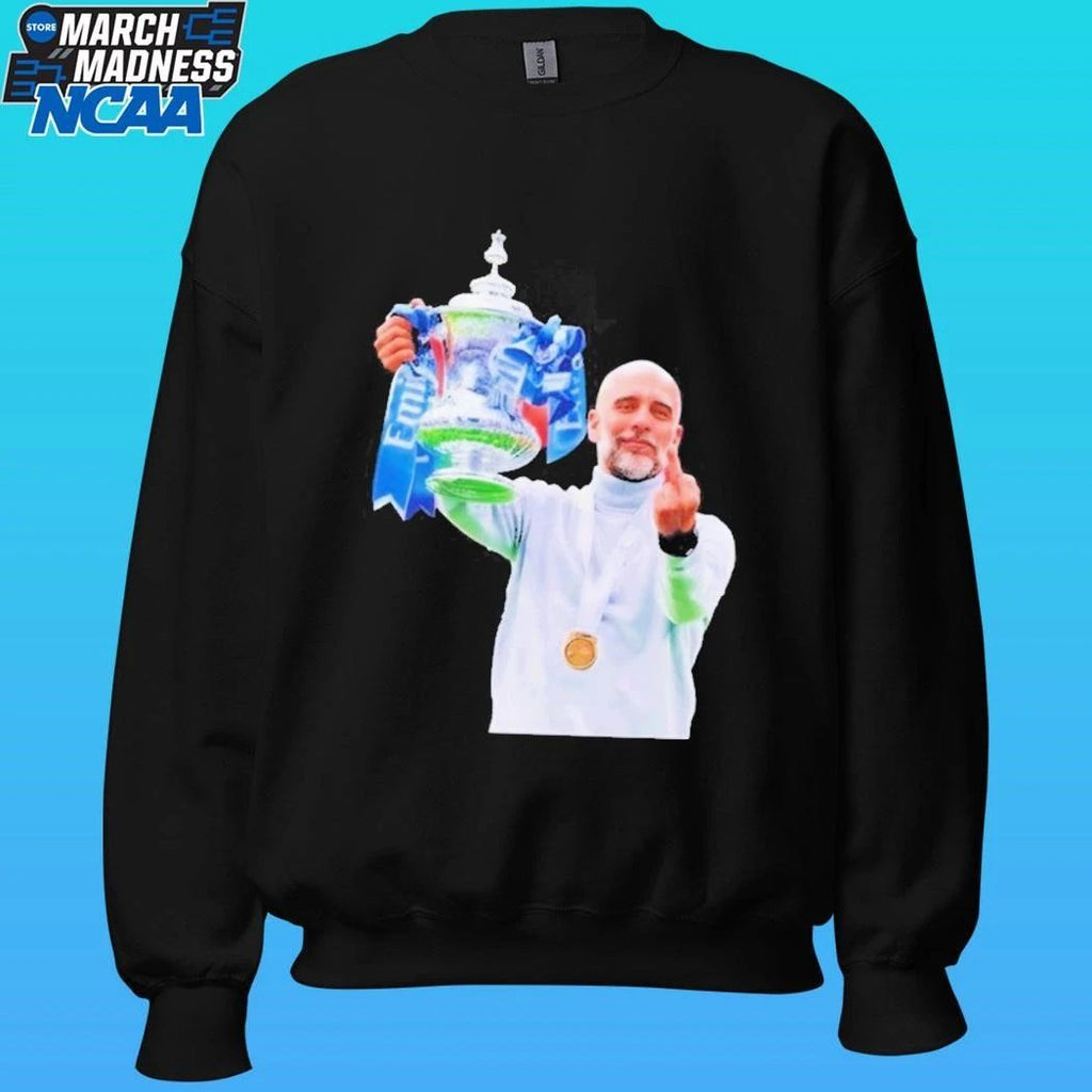 Pep Guardiola 2026 Champions Middle Finger Graphicshirt