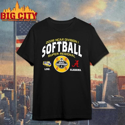 LSU Tigers vs Alabama Crimson Tide 2026 NCAA Division I Softball Super Regionals shirt