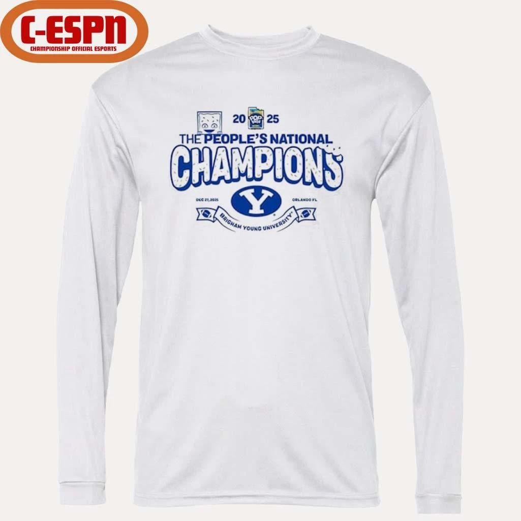 The People’s National BYU Cougars 2025 PopTart Bowl Football Champions Shirt