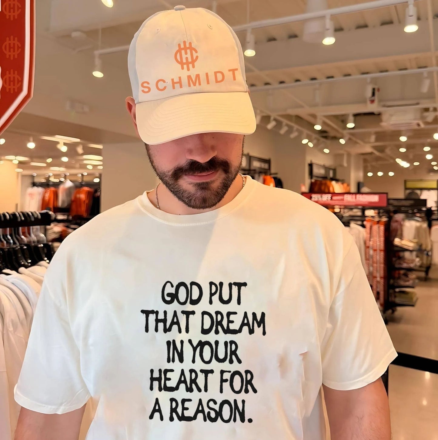 God put that dream in your heart for a reason shirt