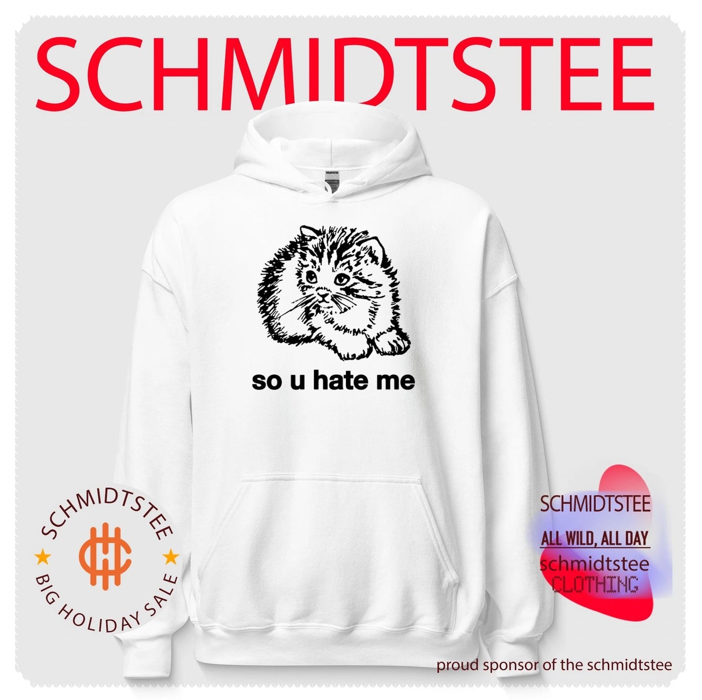 So U hate me cat shirt