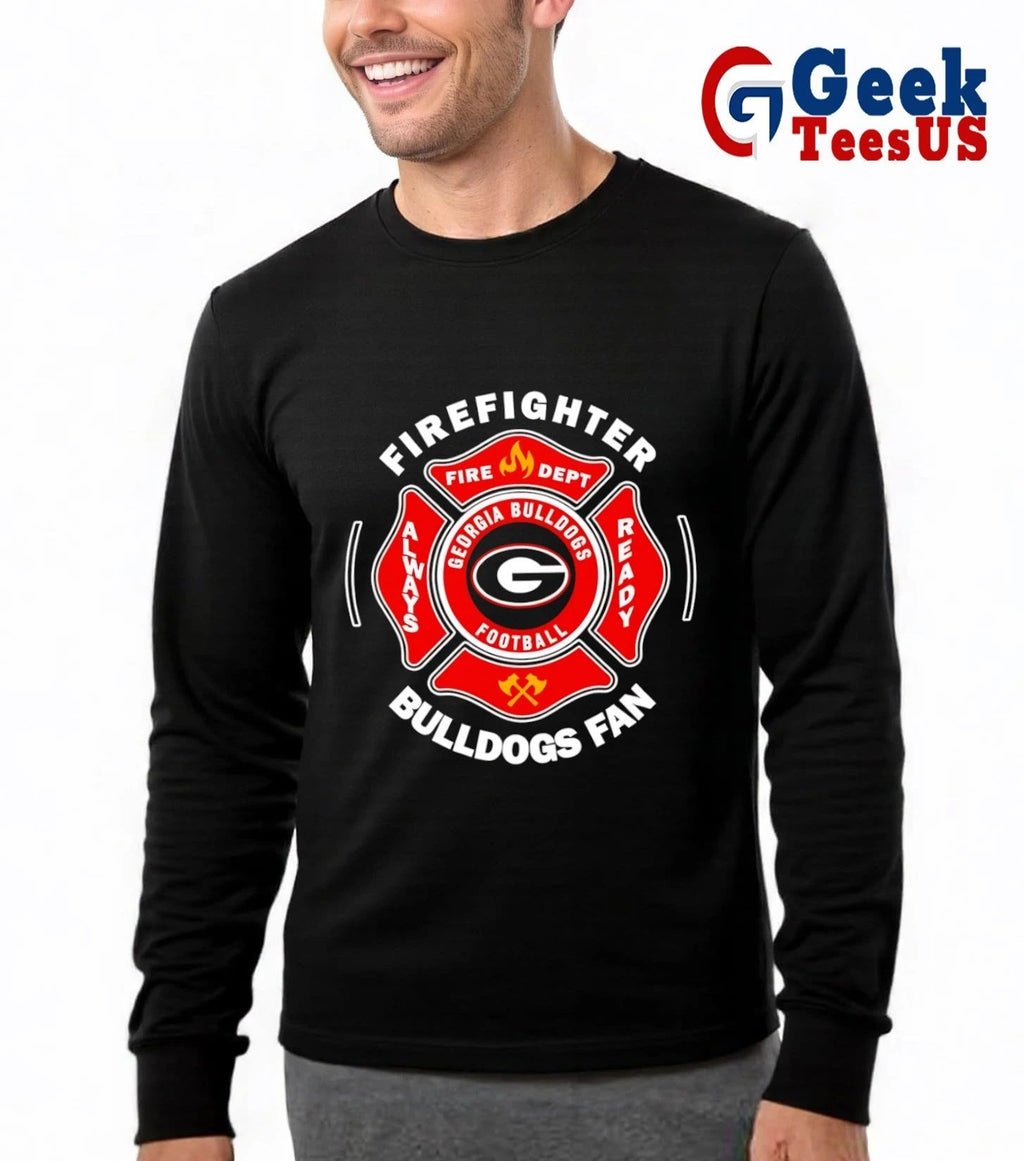 Georgia Bulldogs Firefighter Always Ready Bulldogs 2026 logo shirt