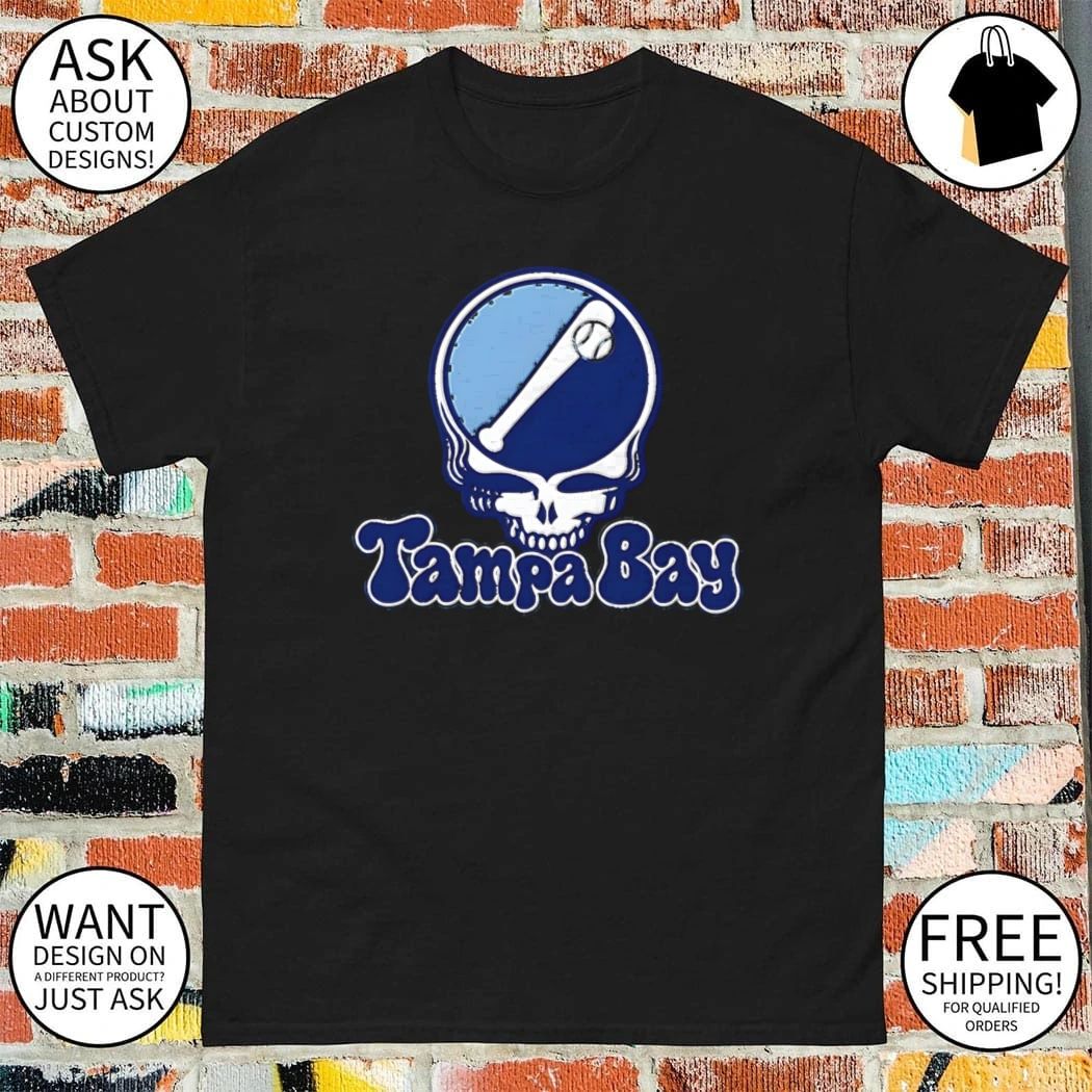 Tampa Bay Baseball Grateful Dead Stealie Skull shirt