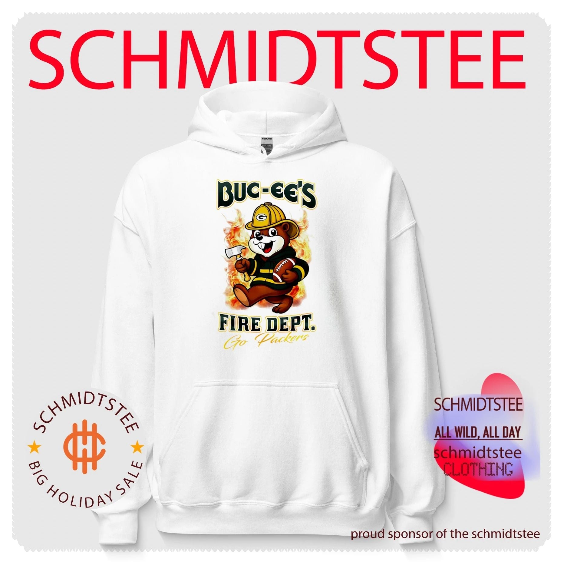 Green Bay Packers Buc-Ee’s Fire Dept go Bears Firefighter Strong shirt