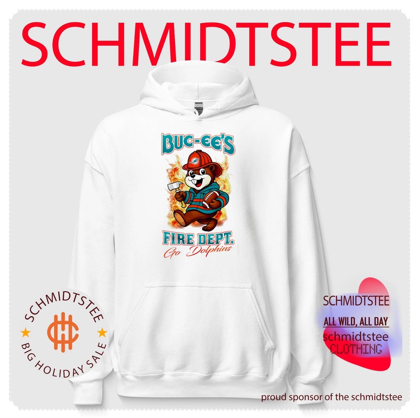 Miami Dolphins Buc-Ee’s Fire Dept go Bears Firefighter Strong shirt