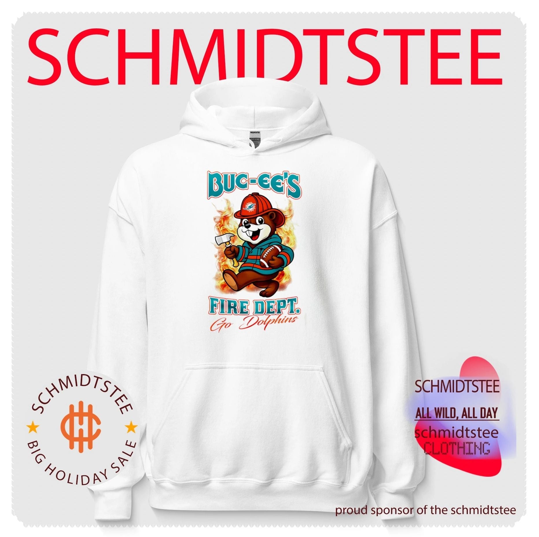 Miami Dolphins Buc-Ee’s Fire Dept go Bears Firefighter Strong shirt