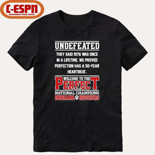 Indiana Football Undefeated Welcome To The Perfect Club National Champions Shirt