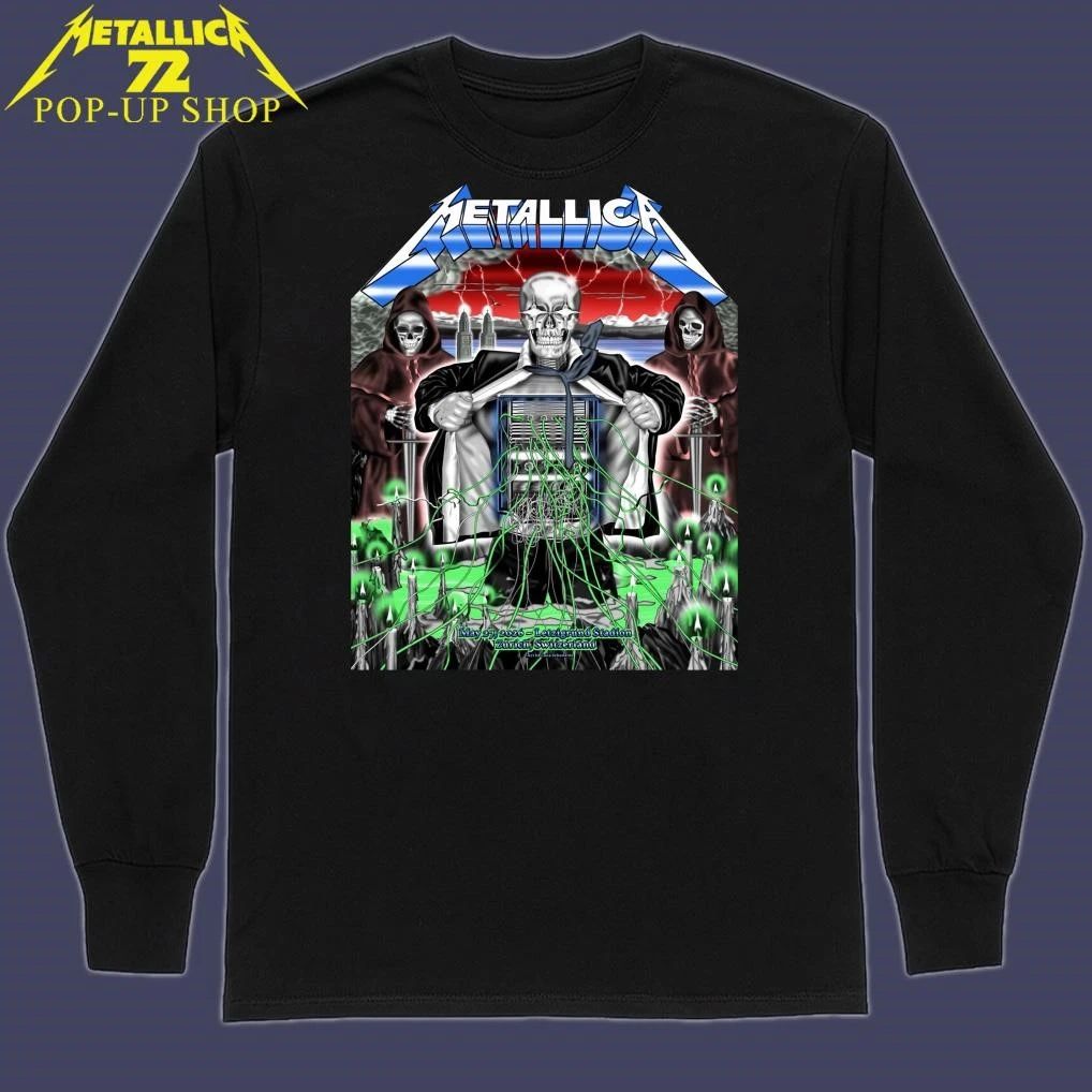 Metallica M72 Zurich Switzerland May 27, 2026 Stadion Letzigrund Art By Luca Schenardi Pop-Up Shop T-Shirt