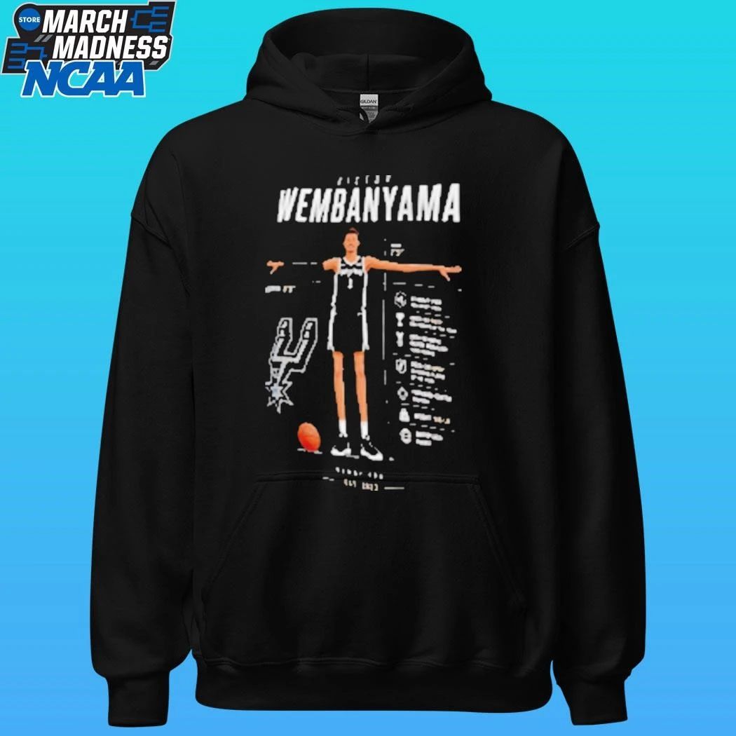 Victor Wembanyama Infographic Wemby Era Est 2023 San Antonio Spurs Shirt