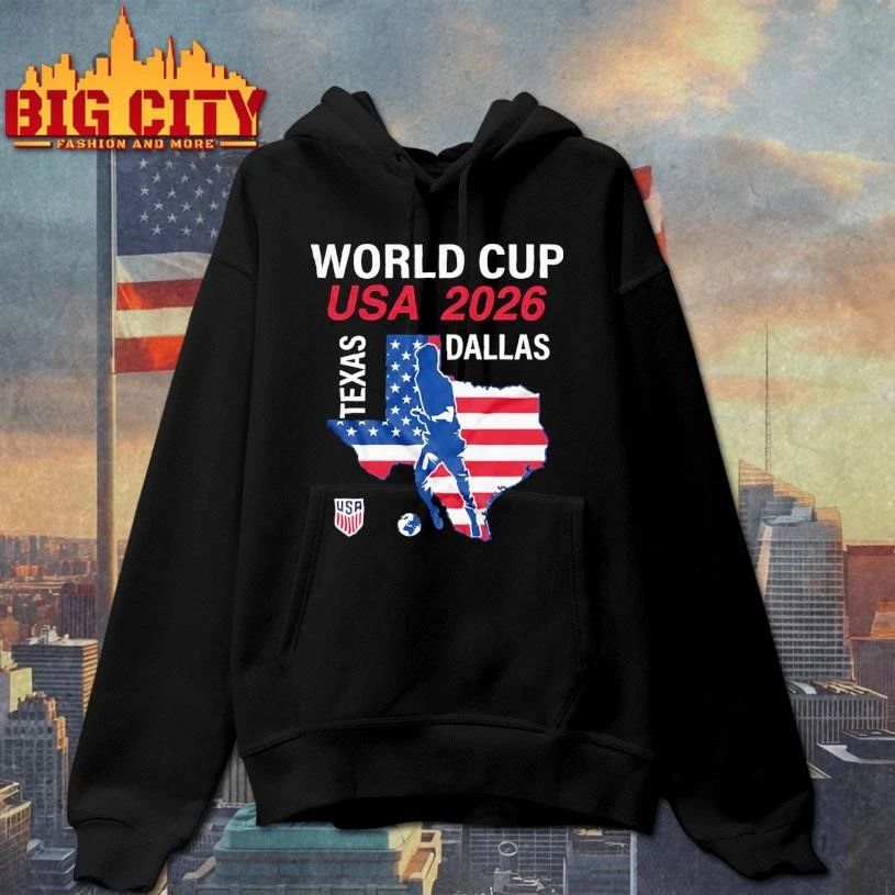 Dallas Texas Host 2026 World Cup USA Soccer Shirt