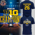 Michigan Wolverines Big Ten Regular Season Champions 2026 Two Sided Shirt