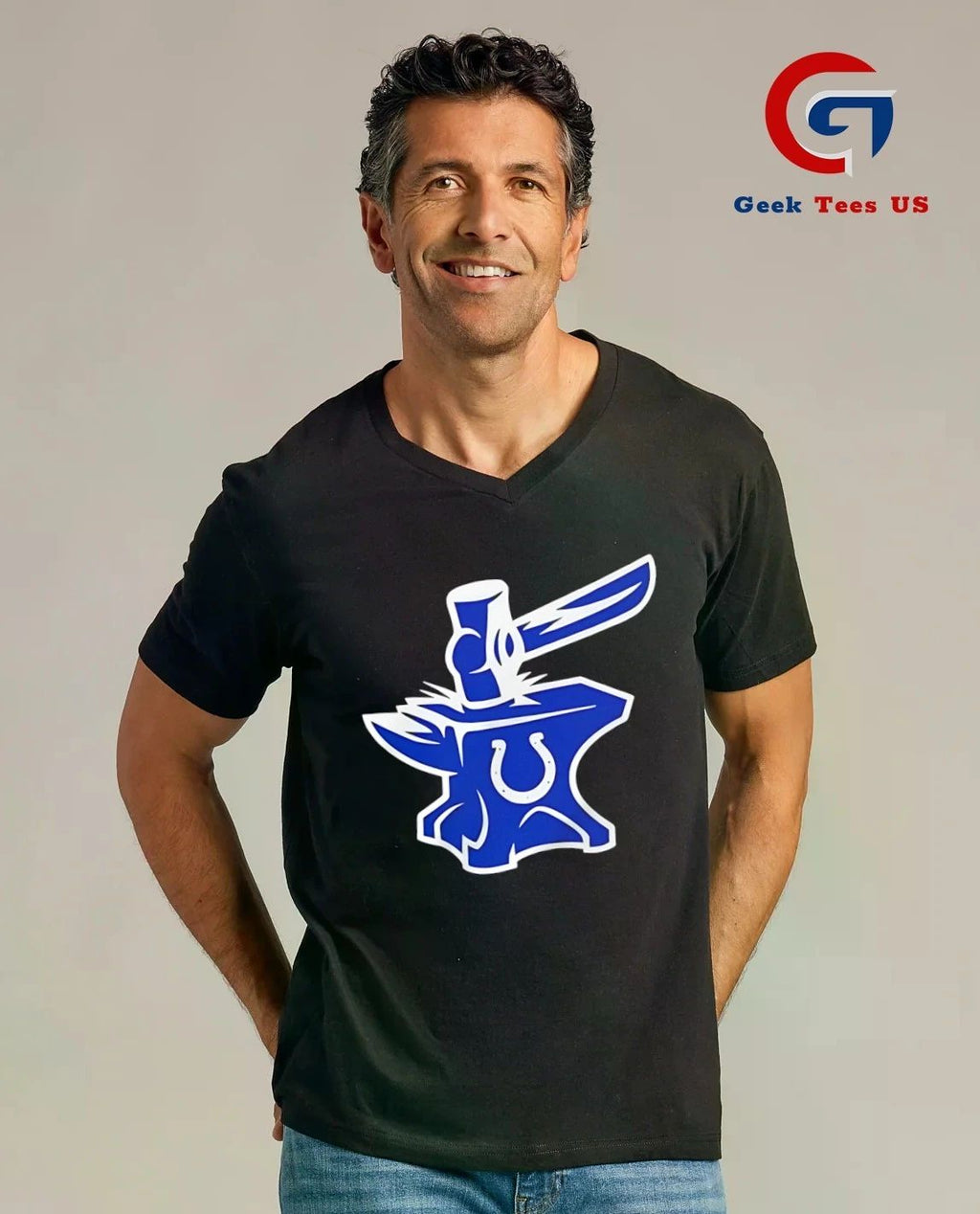 Indianapolis Colts logo Anvil and Horseshoe shirt
