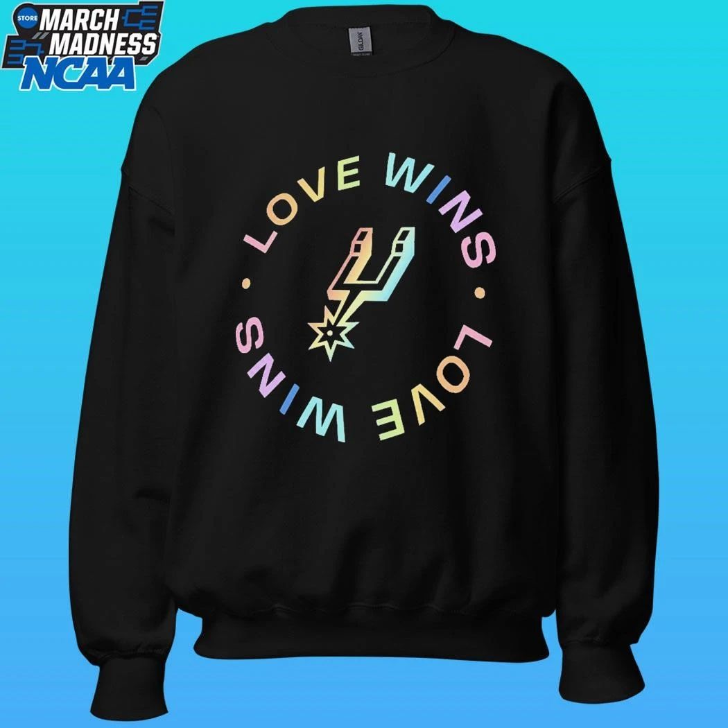San Antonio Spurs Love Wins Rainbow 2026 Shirt