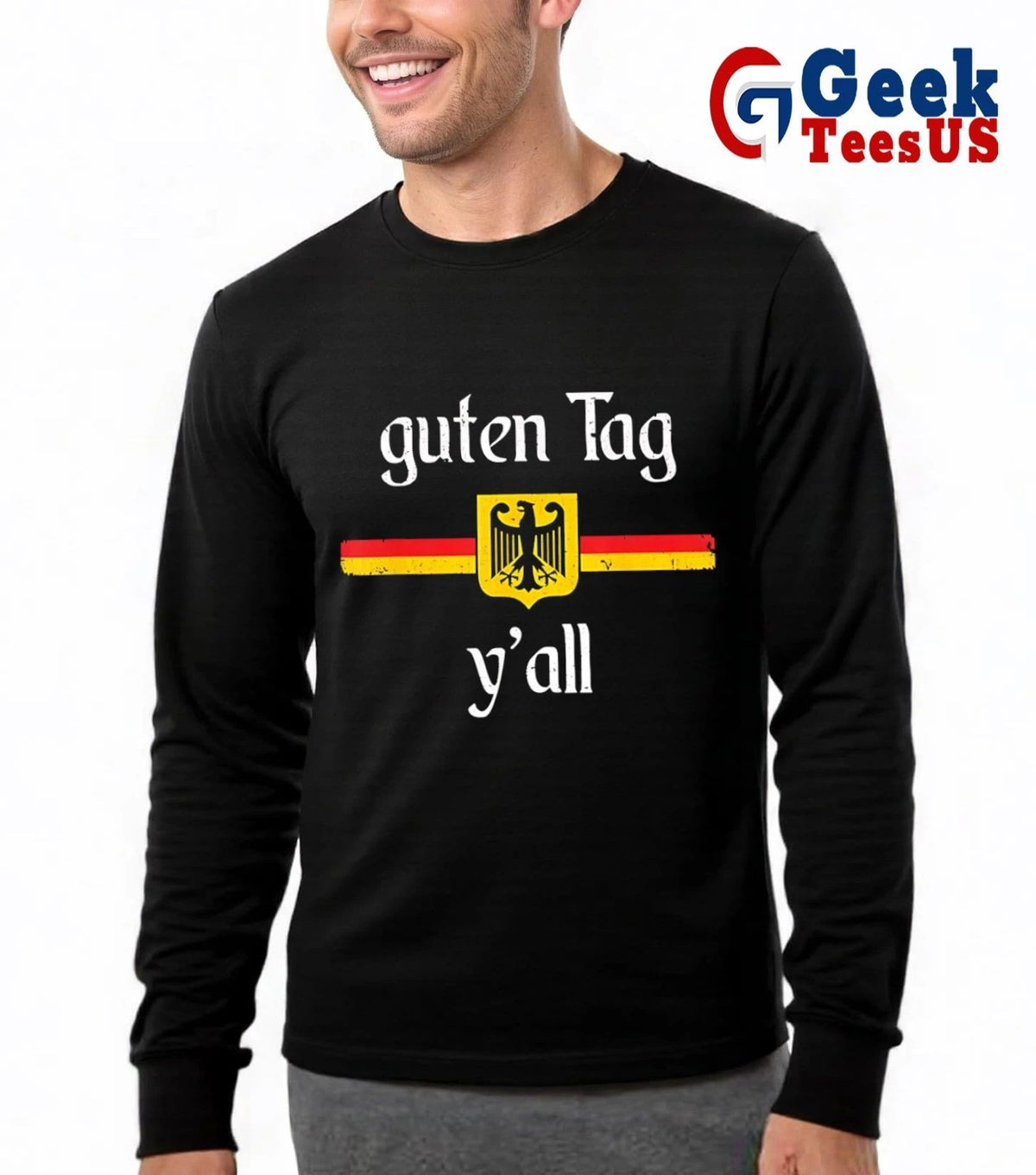 Oktoberfest German Flag Eagle Prost Guten Tag Y’all shirt