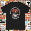 A skeleton in a coffee cup coffee brings out the best in me shirt