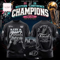 San Antonio Spurs 2026 Western Conference Champions NBA Finals Locker Room Graphic 3D T-Shirt