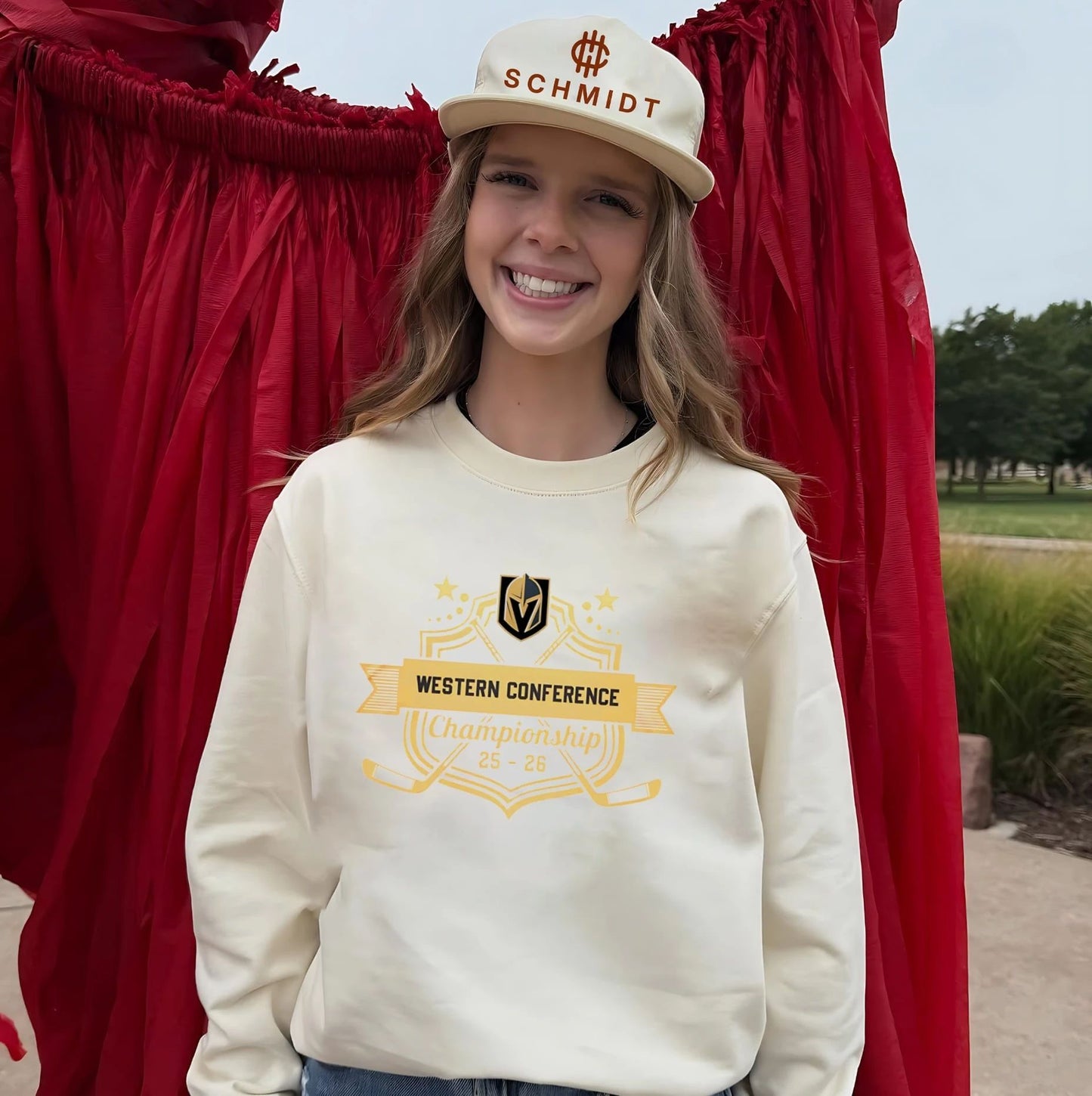 Vegas Golden Knights Fanils Western Conference Champions 25–26 Hockey shirt