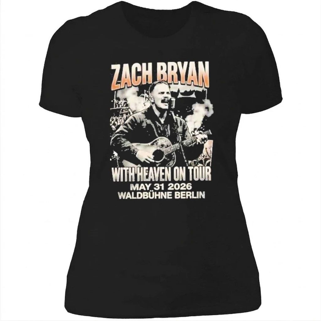 Zach Bryan With Heaven On Tour May 31 2026 Waldbuhne Berlin Vintage Bootleg Shirt