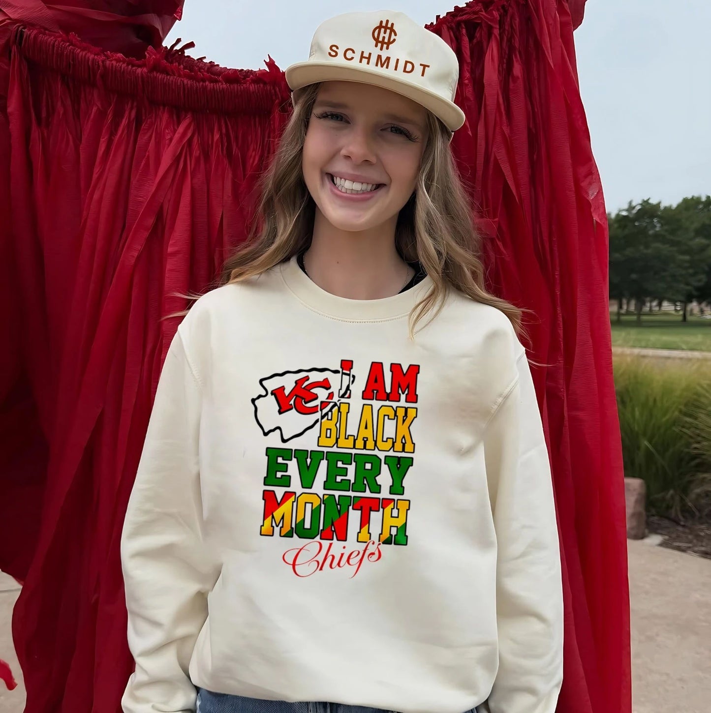 Kansas City Chiefs I am Black Every Month Juneteenth logo shirt