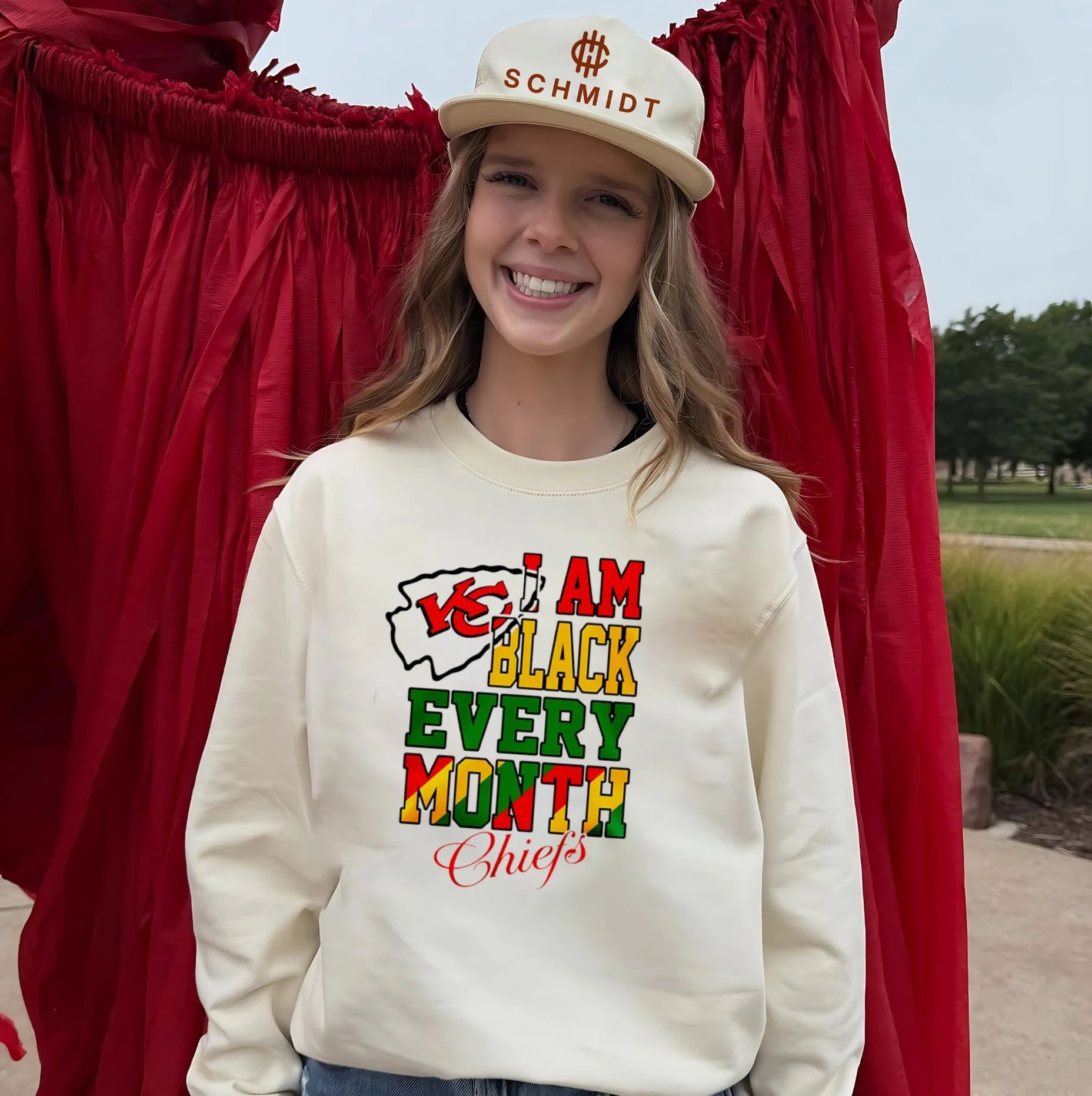 Kansas City Chiefs I am Black Every Month Juneteenth logo shirt