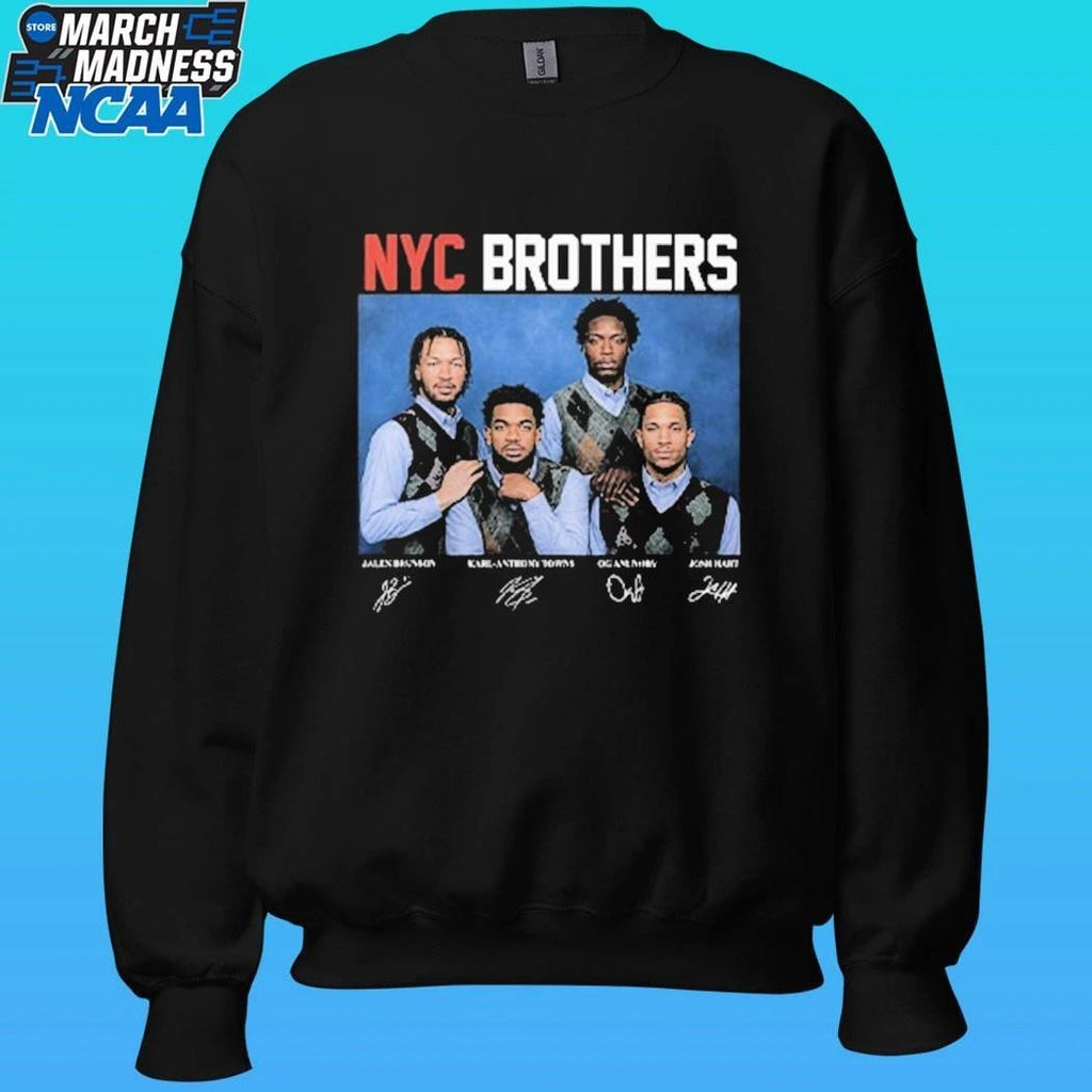 Jalen Brunson Karl-anthony Towns Og Anunoby Josh Hart Nyc Brothers Shirt