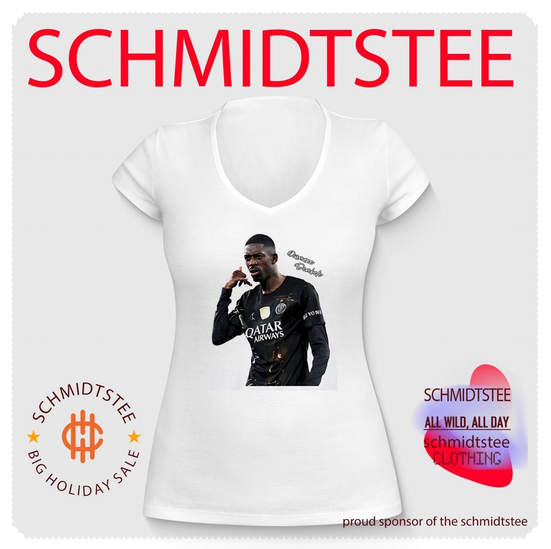 PSG Ousmane Dembele call hand shirt