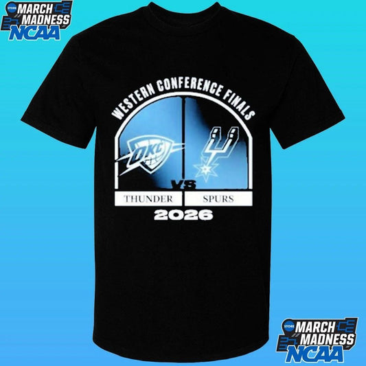 Okc Thunder Vs San Antonio Spurs Iog 2026 Nba Western Conference Finals Match Up Shirt