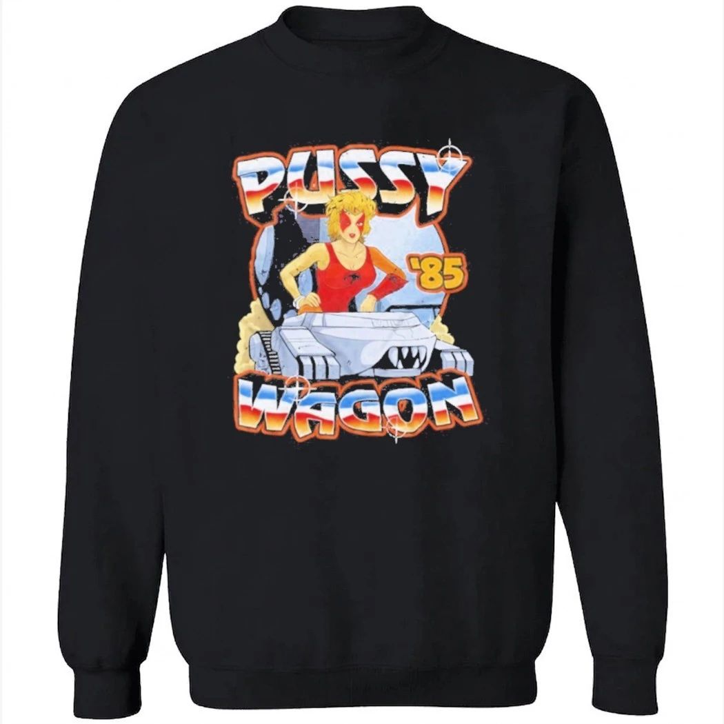 Pussy Wagon 85 Retro Car Girl Shirt