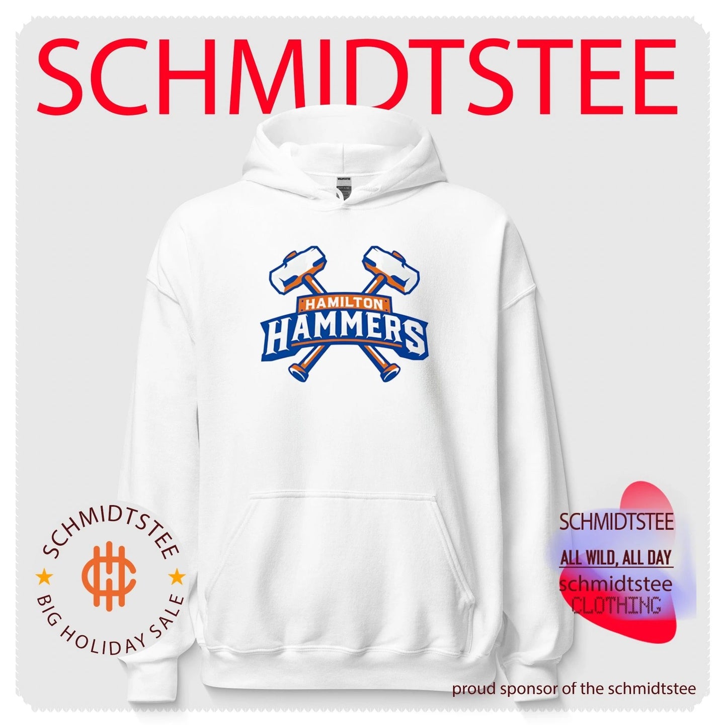 Hamilton Hammers Primary Logo shirt