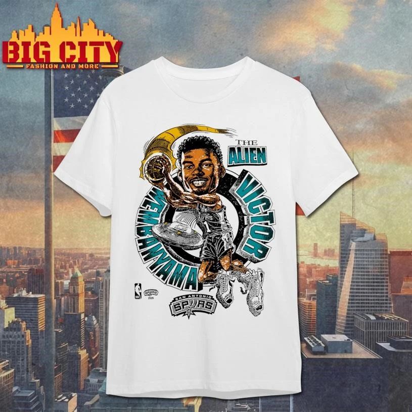 Victor Wembanyama The Alien San Antonio Spurs Game 6 Conference Finals NBA Playoffs Caricature Shirt