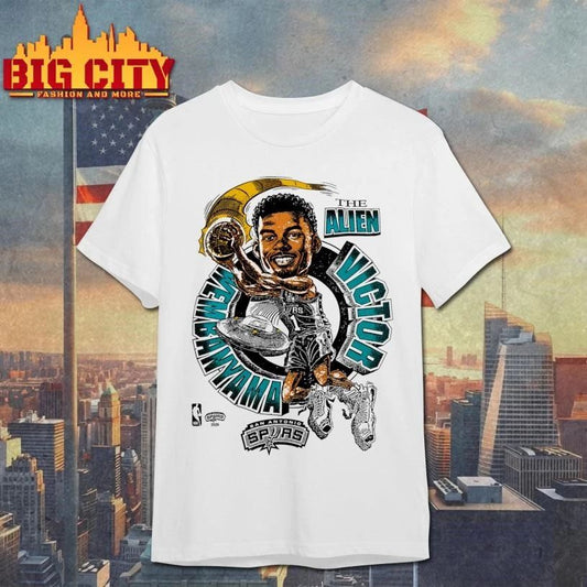 Victor Wembanyama The Alien San Antonio Spurs Game 6 Conference Finals NBA Playoffs Caricature Shirt