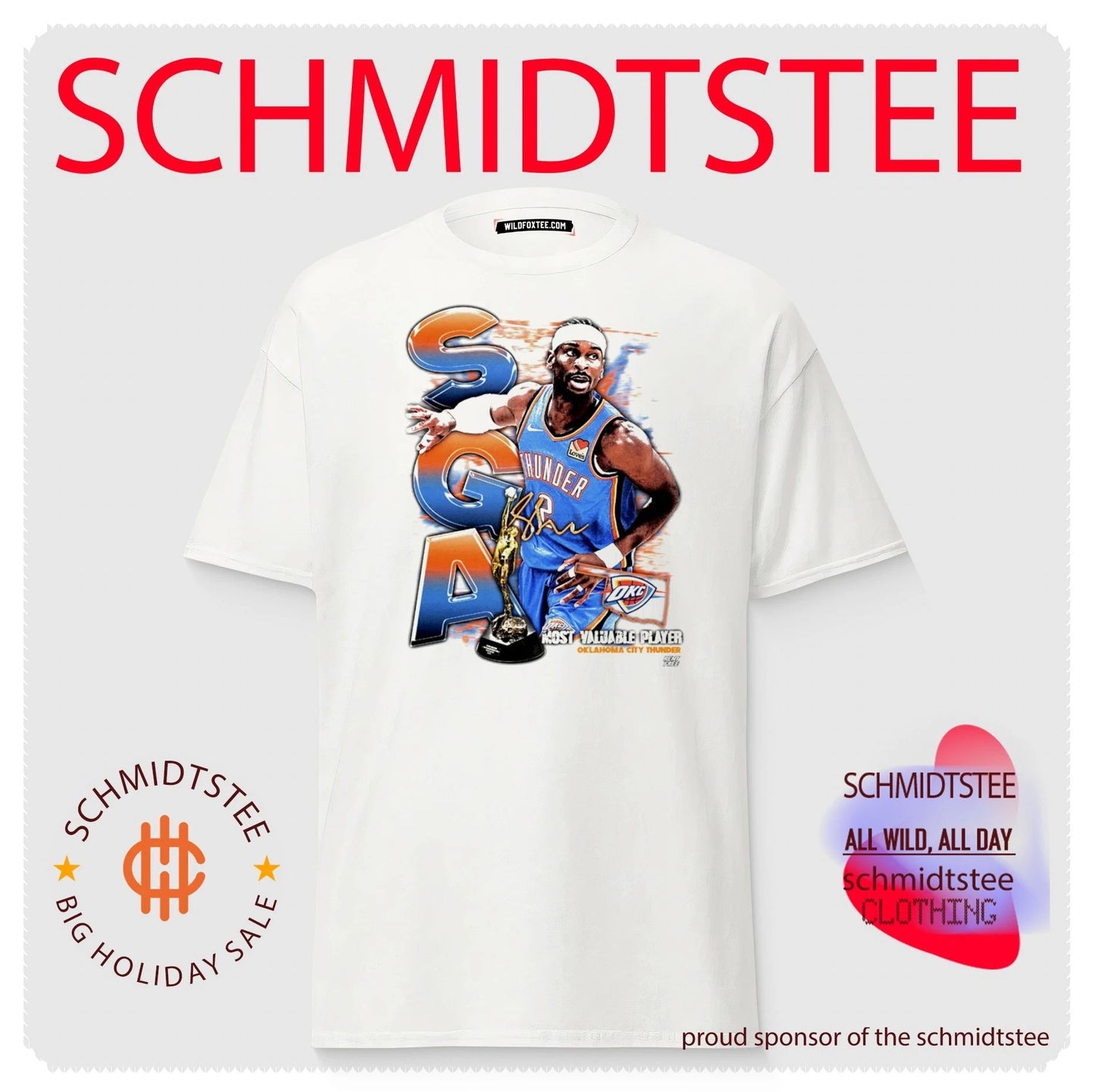 Shai Gilgeous-Alexander OKC Thunder Most Valuable Player 2026 graphic shirt