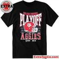 Texas A and M Aggies 2025-2026 College Football Playoff Bound Helmet And Logo Shirt