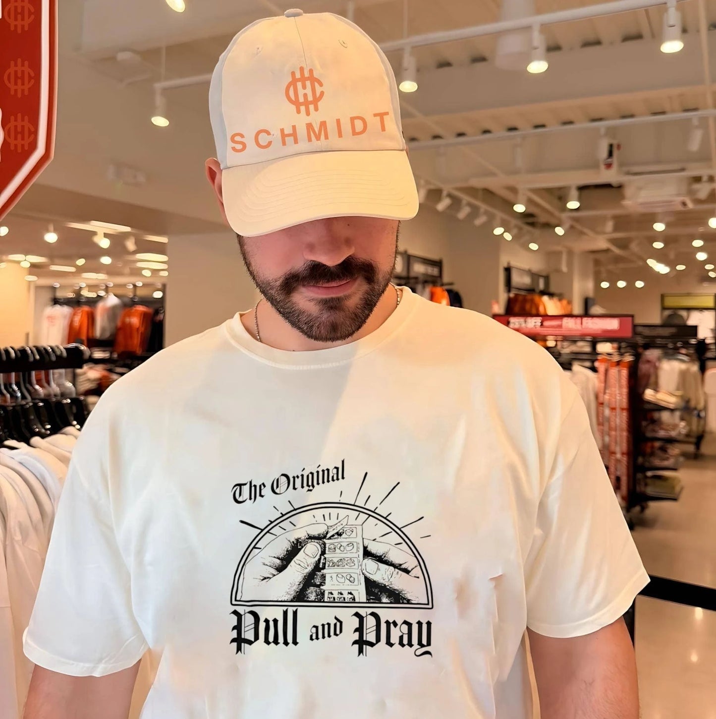 The Original Pull and Pray the pull tabs shirt