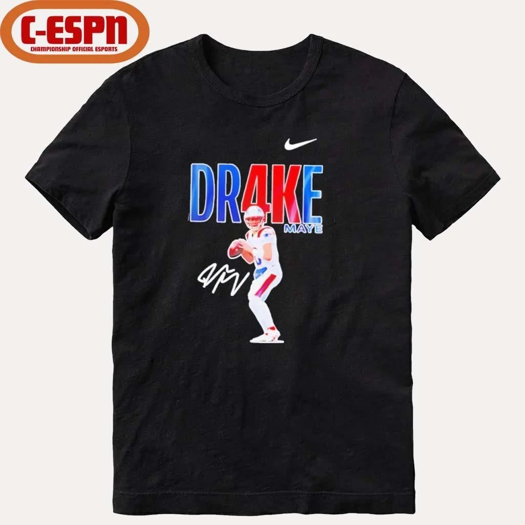 Nike Drake Maye no 10 Patriots signature shirt