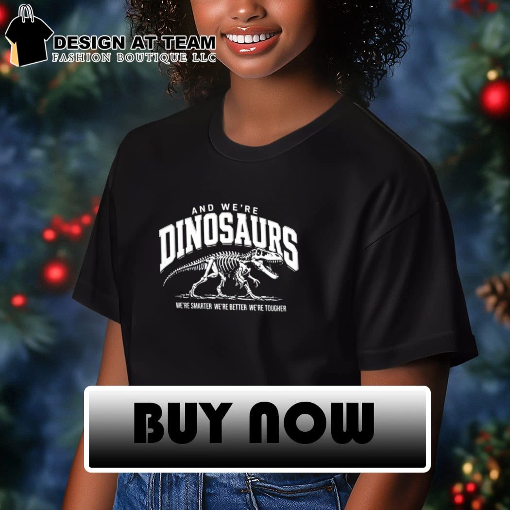 Los Angeles Dodgers And We’re Dinosaurs T-Rex Skeleton Graphic t-shirt