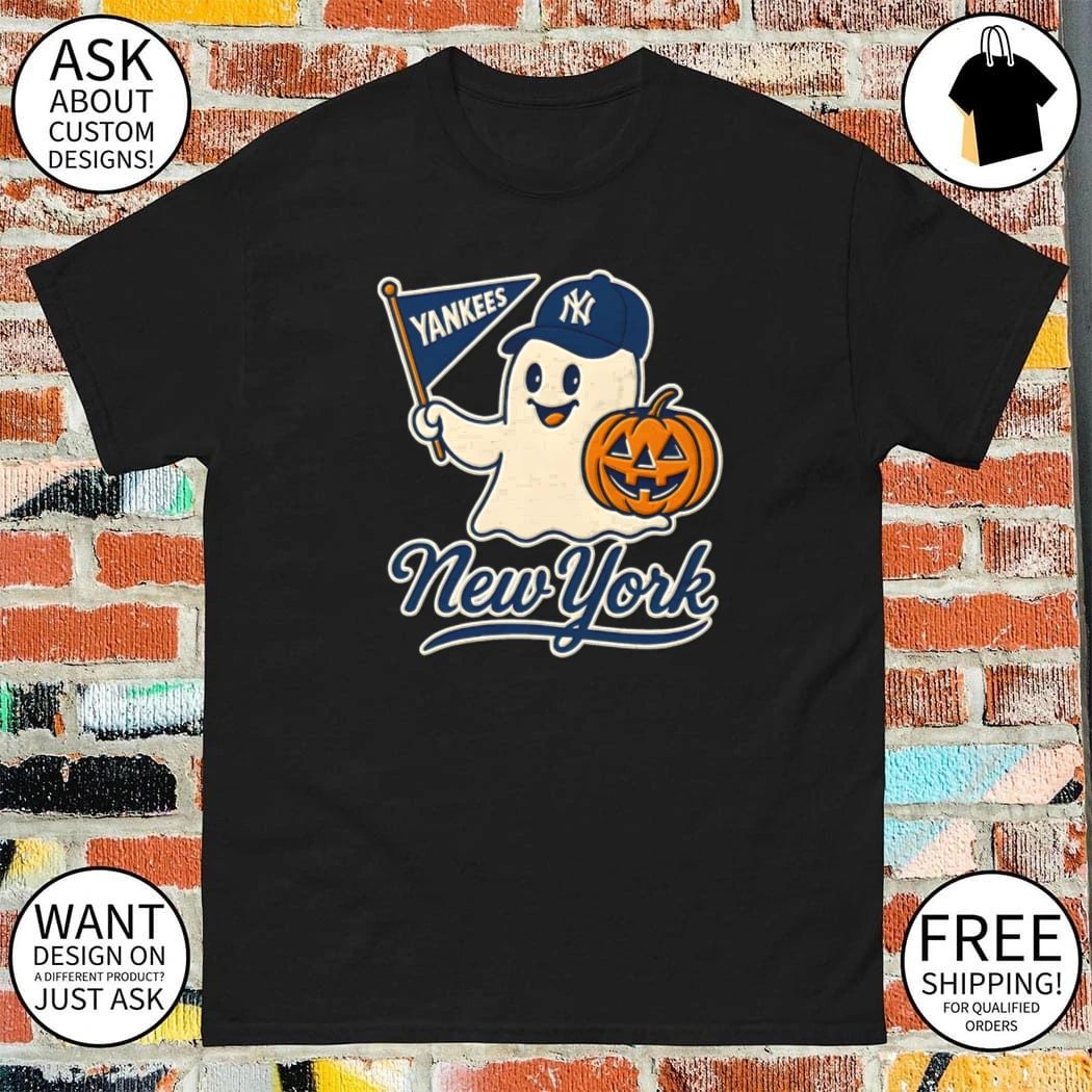 New York Yankees Halloween Ghost Baseball Pumpkin shirt