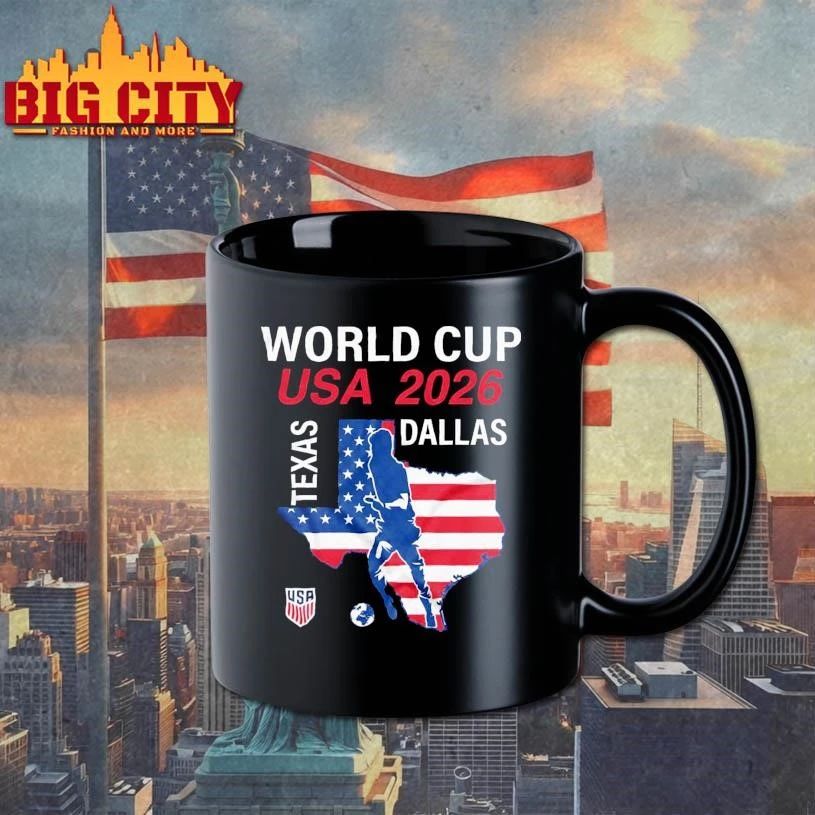 Dallas Texas Host 2026 World Cup USA Soccer Shirt