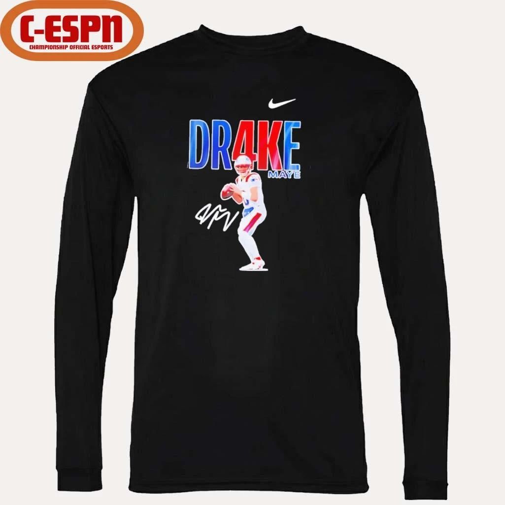 Nike Drake Maye no 10 Patriots signature shirt