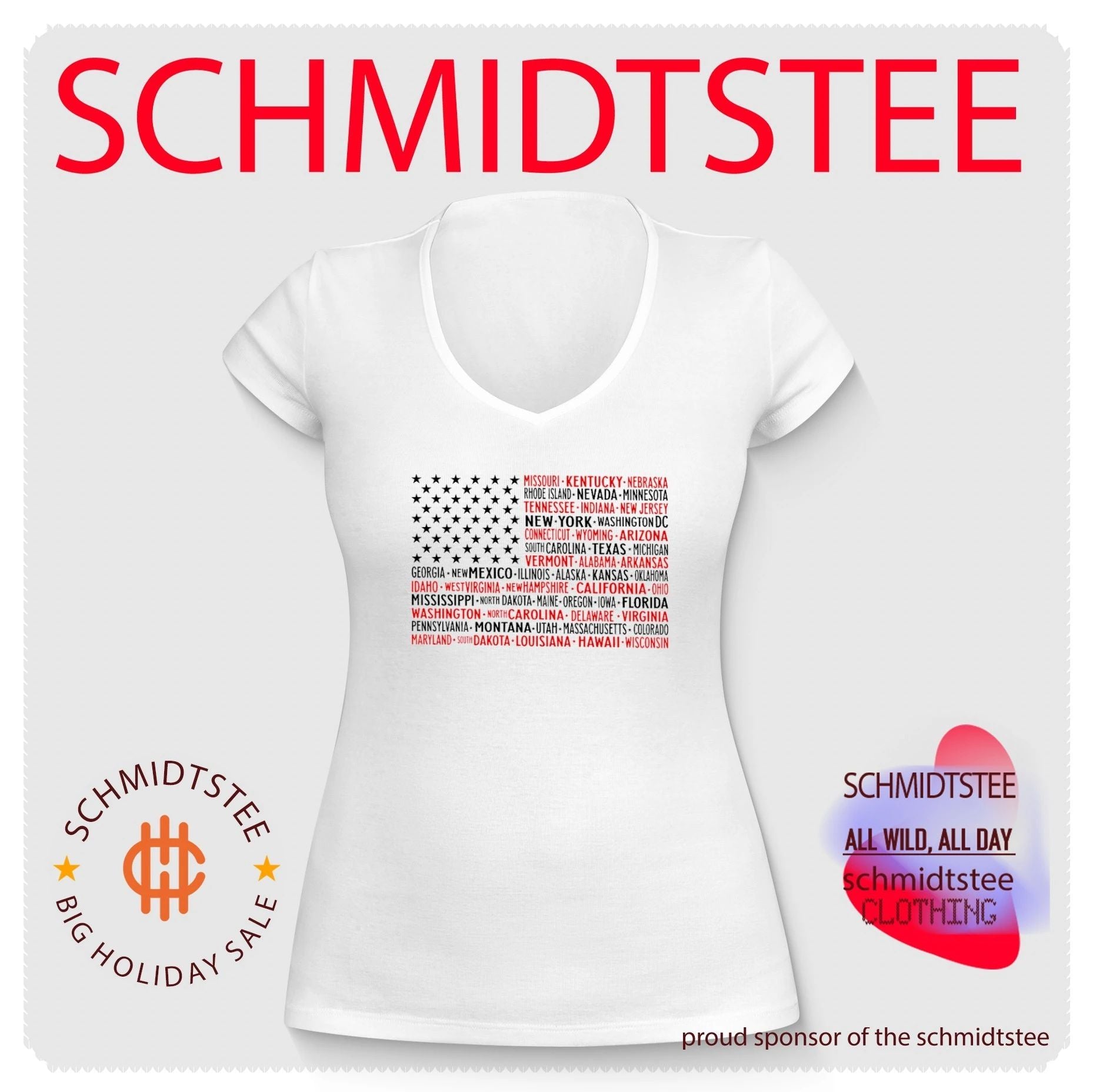 American Flag 4th of July States Patriotic USA shirt