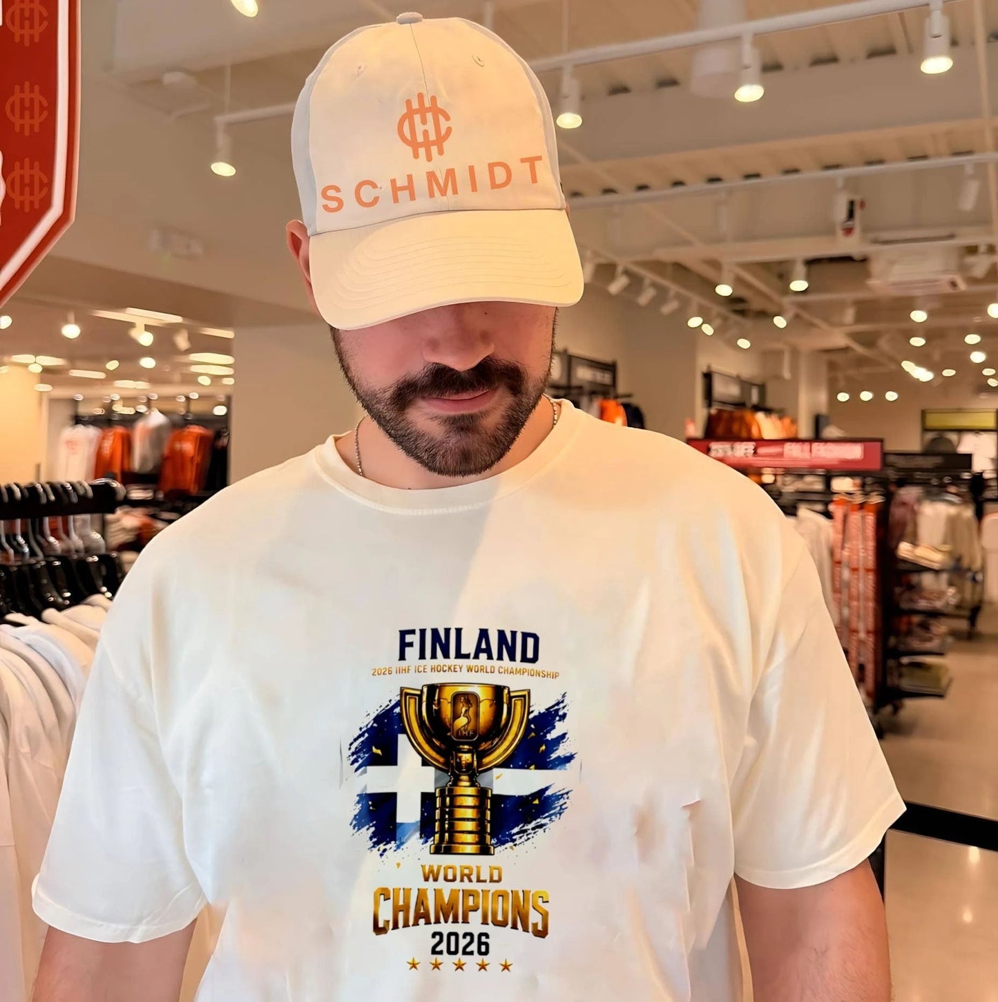 Findland 2026 IIHF Ice Hockey World Champions trophy shirt
