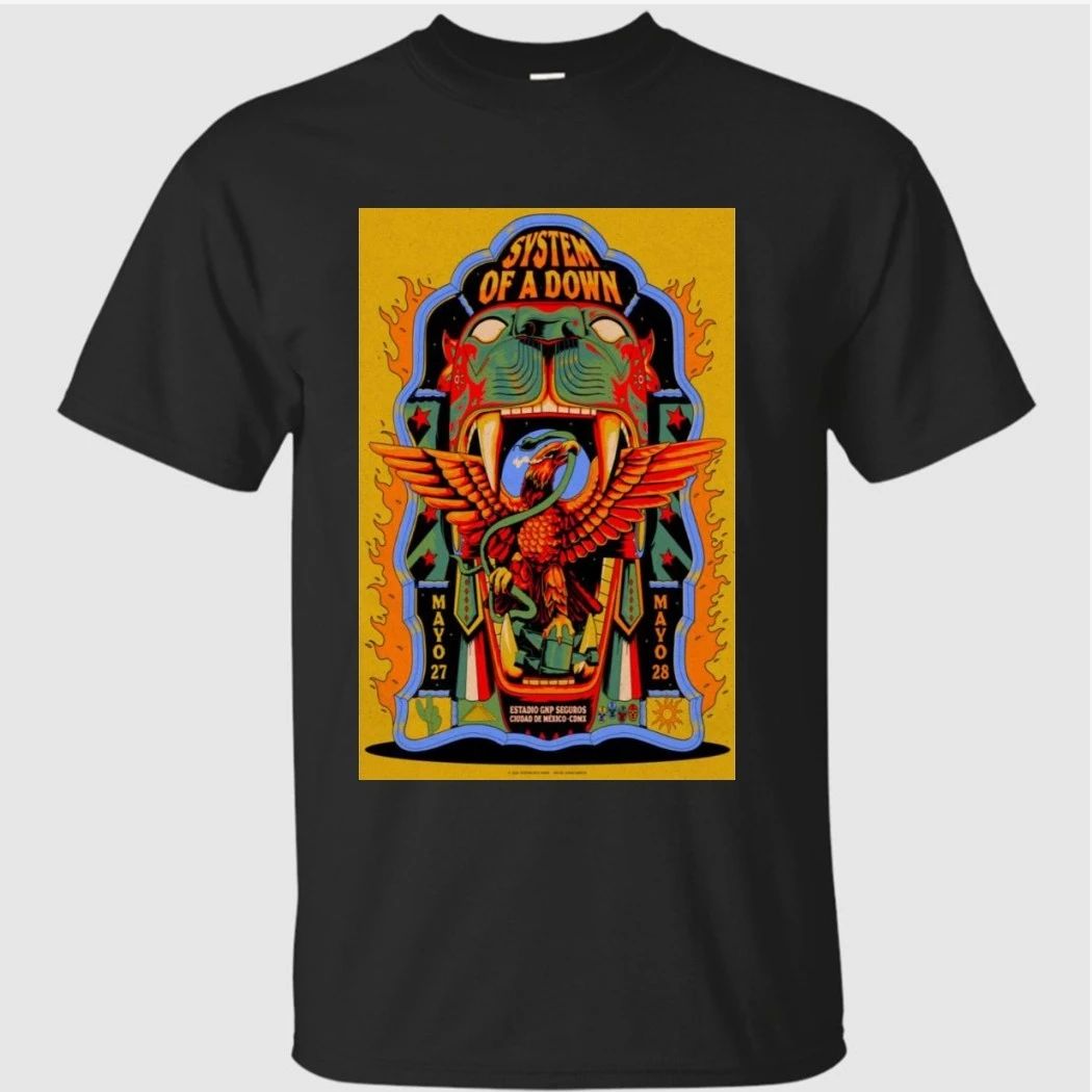 System Of A Down Poster Cidade Do Mexico May 27 & 28 2026 Shirt