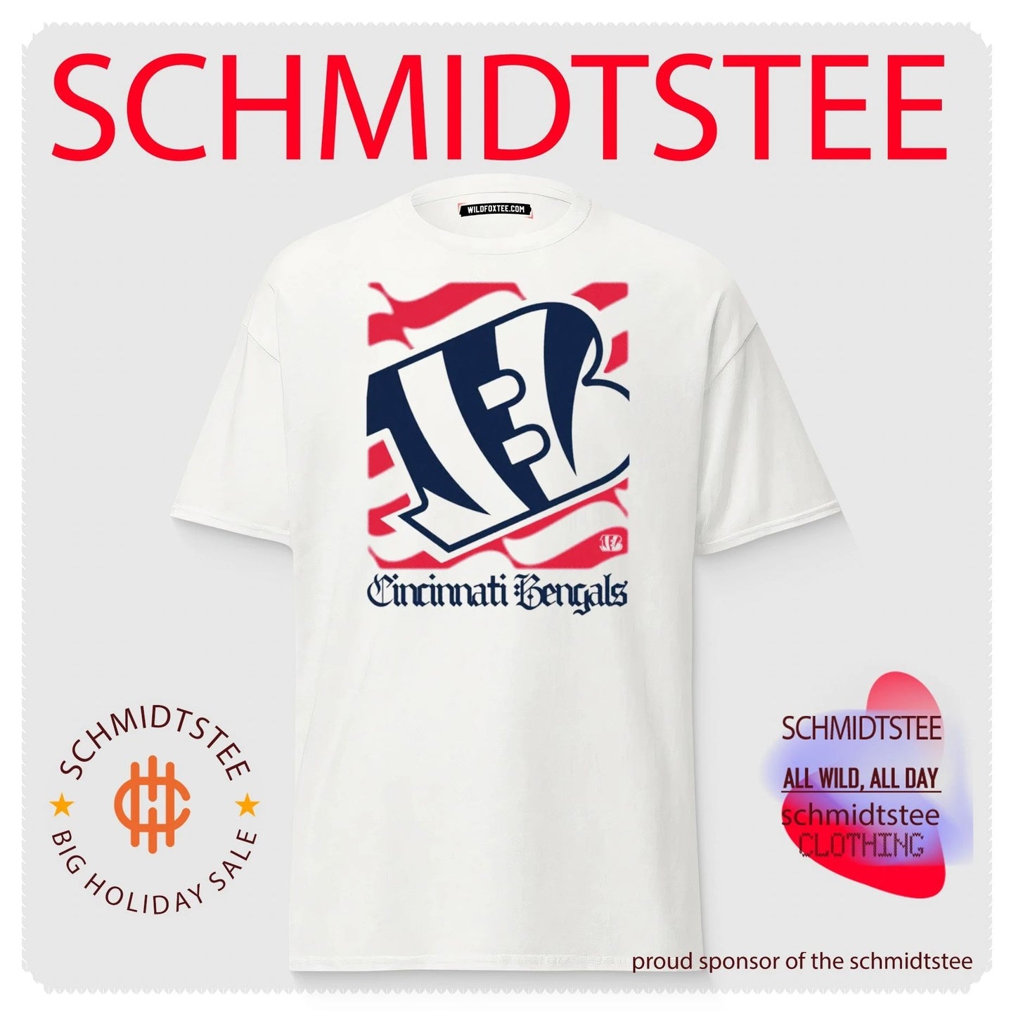 Cincinnati Bengals American 250th Flag Heritage Wordmark shirt