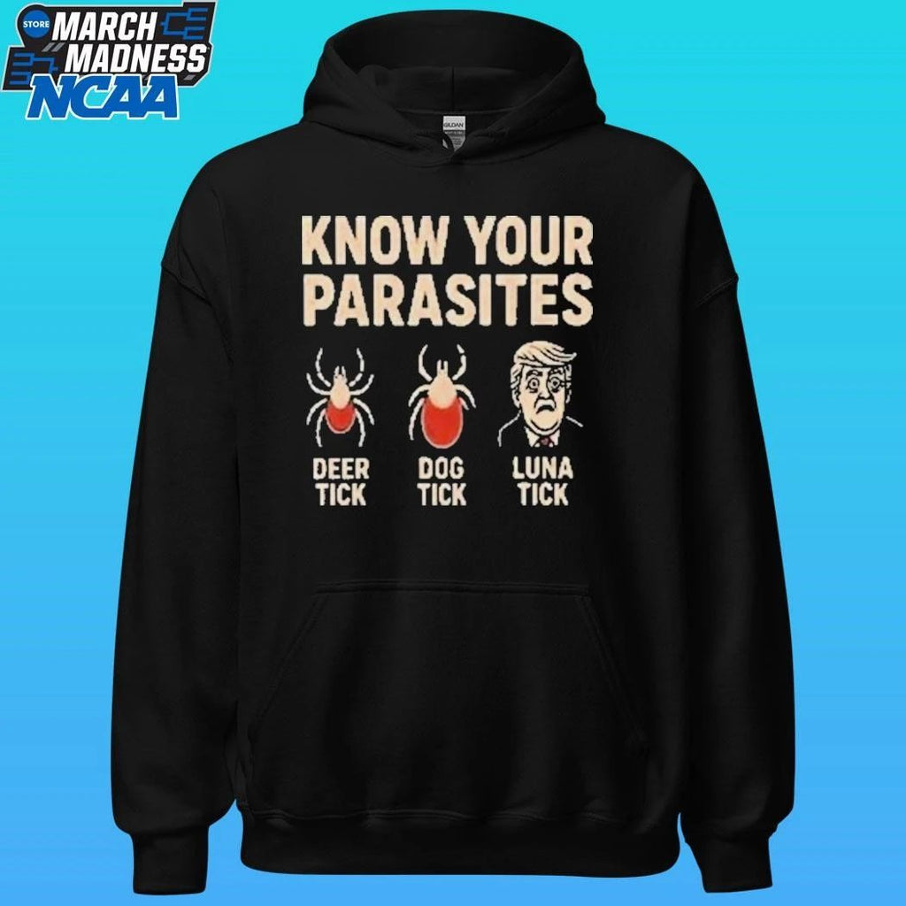 Robert De Niro Know Your Parasites Deer Tick Dog Tick Luna Tick Anti Trump Shirt