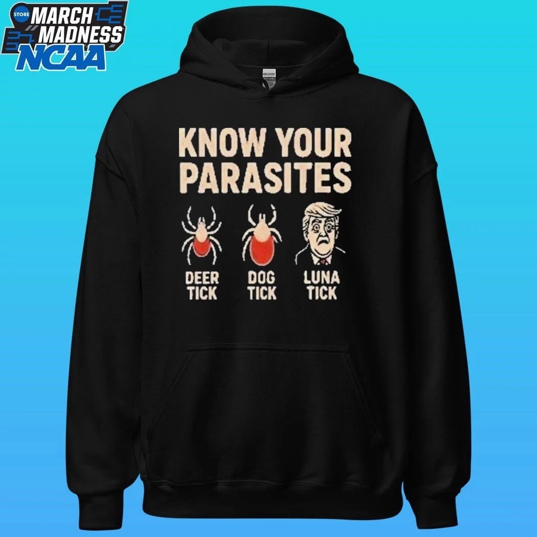 Robert De Niro Know Your Parasites Deer Tick Dog Tick Luna Tick Anti Trump Shirt
