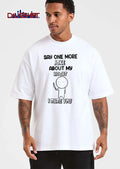 Say One More Joke About My Height I Dare You Stick Figure Holding Knife Cartoon shirt